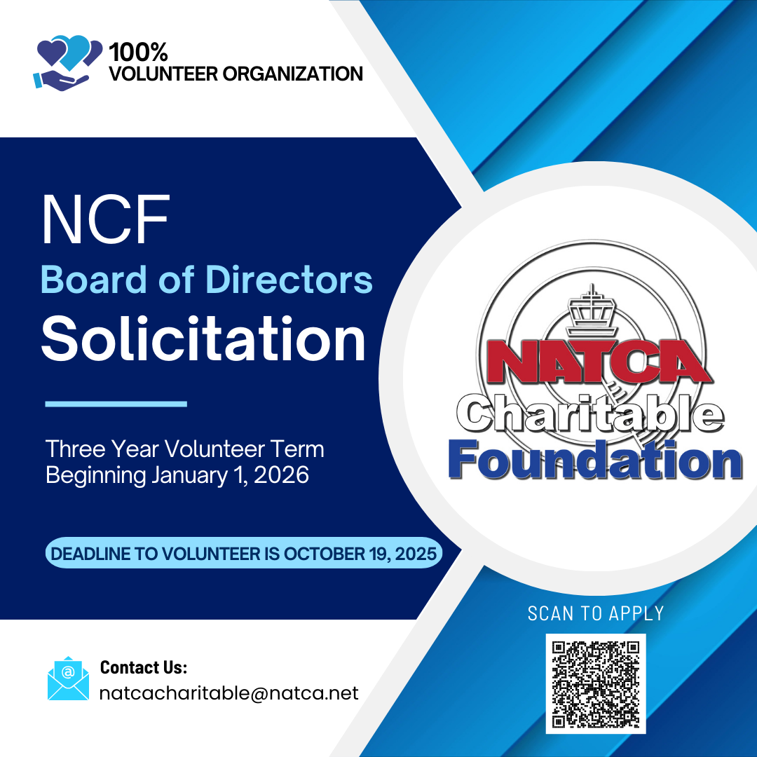 NATCA Charitable Foundation Seeks Volunteers for Board of Directors